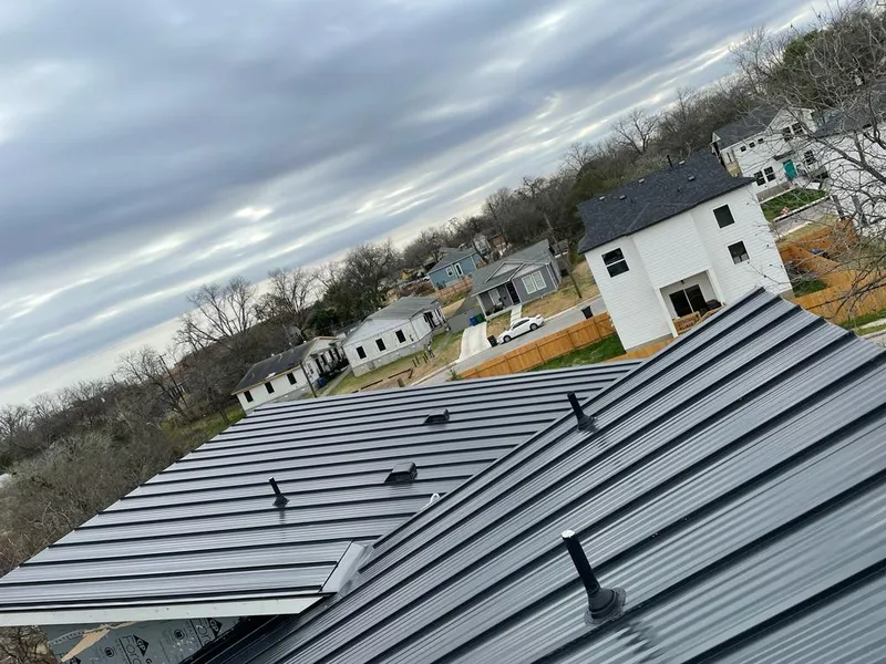 Standing seam metal roof panels with vents for Skylight Repair in Highland Lakes